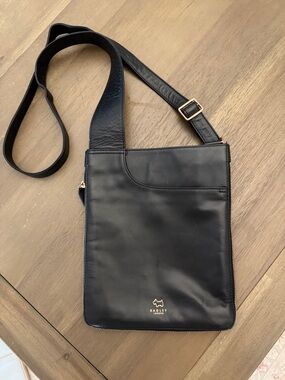 RADLEY LONDON Black Leather Messenger Crossbody